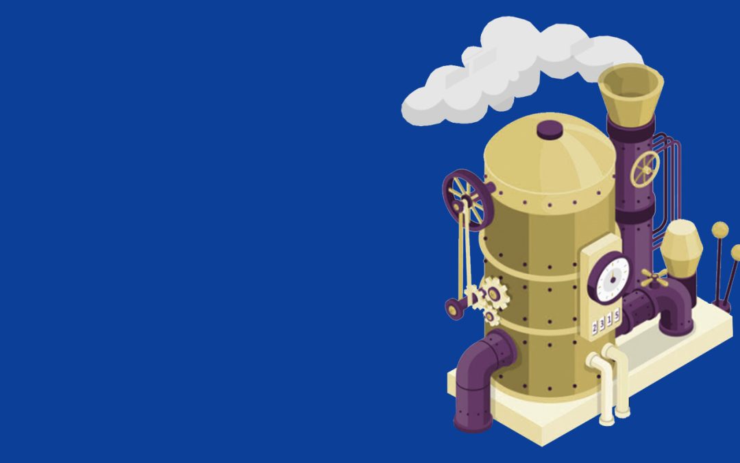 ¿En qué industrias y procesos se produce la generación de vapor?